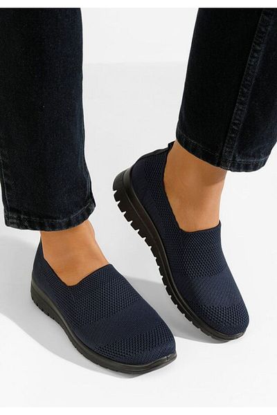 B T Shoes Tenisi Slip-On Disima bleumarin
