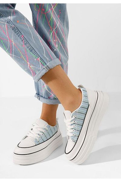 B T Shoes Tenisi cu platformă Martheia V2 bleu