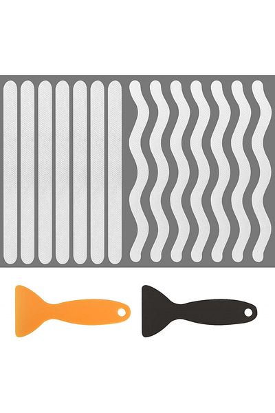 Codoule Set of 48 Codoule anti-slip strips, self-adhesive, white