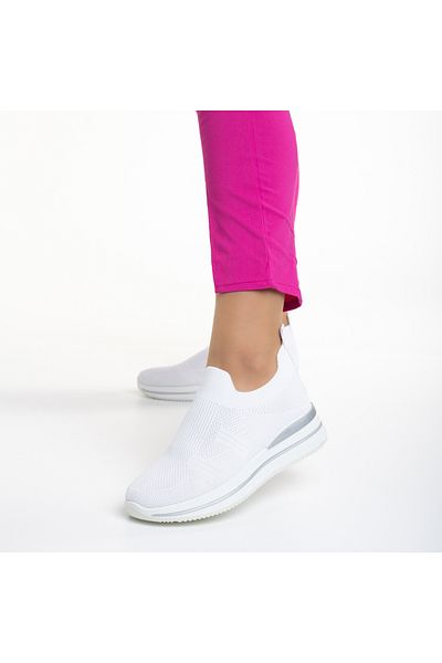 Kalapod Women's white textile sports shoes Moira