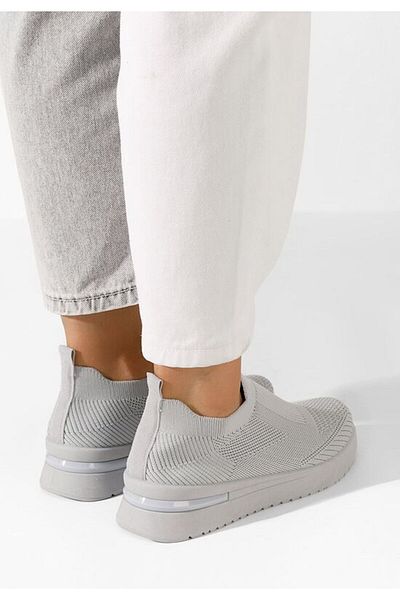B T Shoes Tenisi dama Slip-On Palow gri