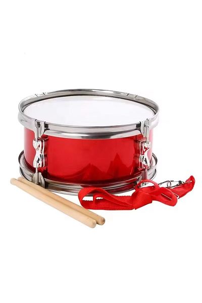 OEM Red Drum, 29 CM with 2 Sticks and Strap for Fanfare, Sports Galleries, and Carolers
