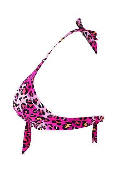 WildFashion Leopard print swim bra with a tied look between the cups SW1090-99