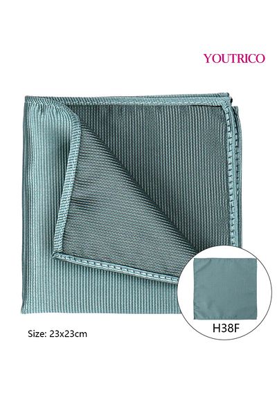 Youtrico Handkerchief-23*23cm,Suit Jacket with Pocket Collar-Foldable Polyester Silk,Portable