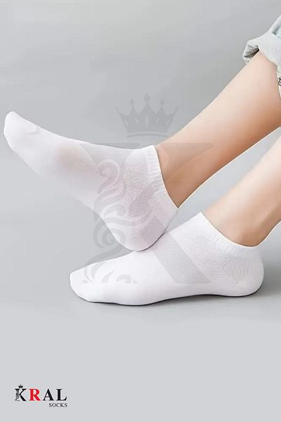KRAL SOCKS Γυναικείες - Ανδρικές 8 ζευγάρια βαμβακερές χωρίς ραφές μαλακές αόρατες χτενισμένες βαμβακερές κάλτσες στον αστράγαλο