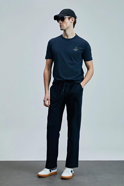 Lufian Βαμβακερό ανδρικό μπλουζάκι 25y111020263