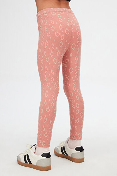 LOVETTI Salmon Drop Pattern Jacquard Girl's Full Length Leggings