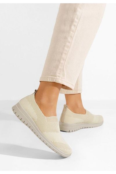 B T Shoes Tenisi Slip-On Disima bej