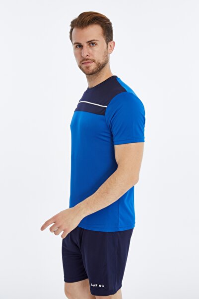 ASM SPOR Darıng Ανδρικό μπλουζάκι προπόνησης Saks-navy blue-white
