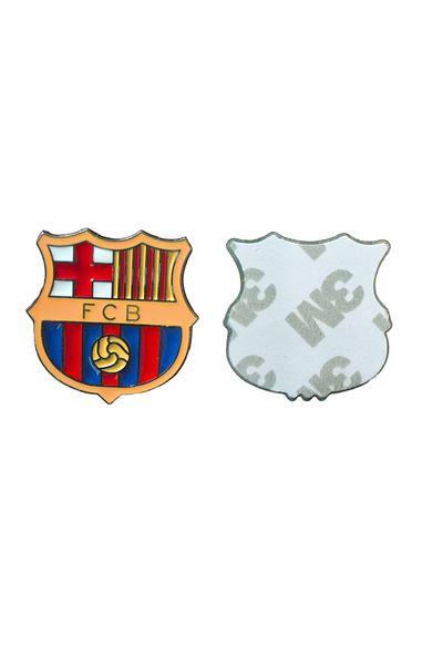 FCB 3 Pieces of Barcelona Metal Sticker for Mobile or Any Smooth Surface