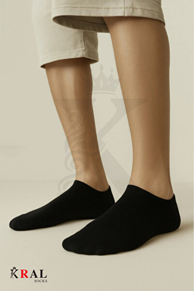 KRAL SOCKS Women - Men 8 Pairs Cotton Seamless Soft Invisible Combed Cotton Booties Ankle Socks