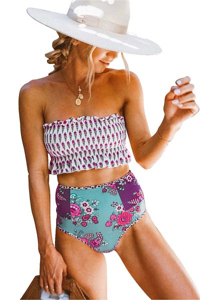 WildFashion 2-piece swimsuit floral pattern SW1888-100