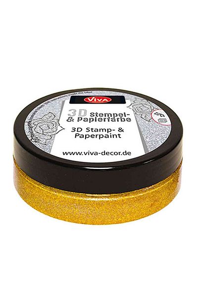 Viva Decor 3d Stamping And Paper Paint, 50ml Golden Yellow