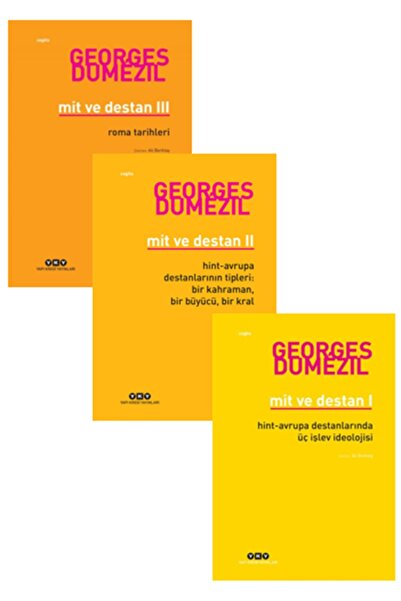 Yapı Kredi Yayınları Mit ve Destan 1 2 3 ( 3 Kitap Set) / Georges Dumezil