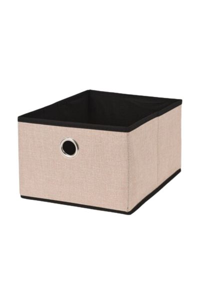Gift Design Storage box, open, cream color, 32x25x8 cm, Storage Solutions