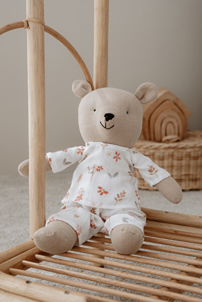 Tuğba Kuğu Pijamalı Ayıcık Uyku Arkadaşı - Pureline Series - Soft Bloom