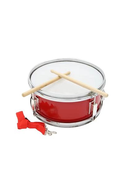 OEM Toba rosie, 21 CM cu 2 bete si ham pentru fanfare, galerii sportive si colindatori