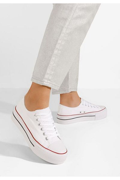 B T Shoes Bimala women's white sneakers