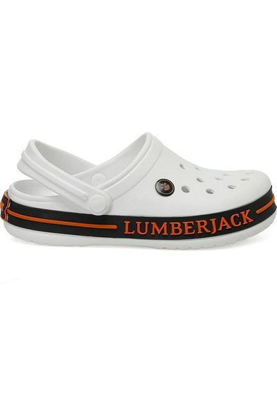 lumberjack Devon 5Fx White Comfort Casual Anatomical Sabo Slippers Sandals