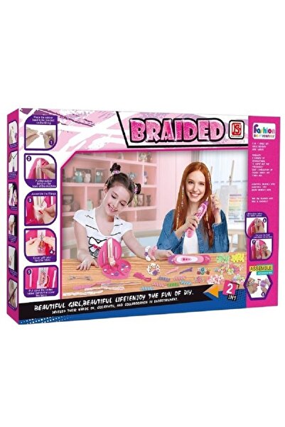 rexa Braided Girl’s Pretend Makeup & Jewelry Set – Beauty Play House Toy Kit