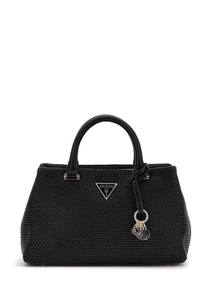 Guess Phaedra Small Satchel Geantă neagră pentru femei Hwwg9638050-bla