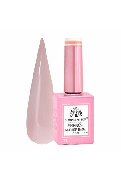 global fashion Professional French Rubber Base Coat 15ml – Chip-Resistant, Lo...