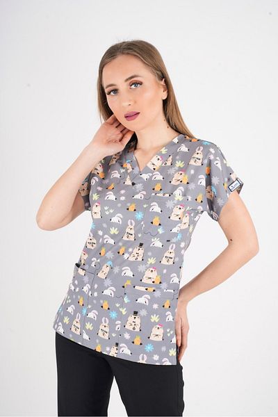 Nur Medikal Giyim Unisex Snack Time Model Doctor Asistentă Spital Bucătar Bucătărie Scrubs Uniformă unică