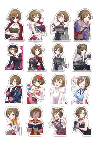 nihonwosekai Hatsune Miku Colorful Project Sekai Anime Sticker Set Pjsekai Meiko