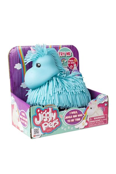 Jiggly Pets Jiggly Pets Rochelle Unicorn Blue Interactive Toy
