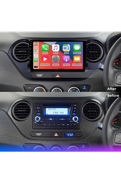 SOUNDCİTY HYUNDAİ İ10 2014-2017 MULTİMEDYA CARPLAY EKRAN SETİ 4 GB RAM 64 HAF...