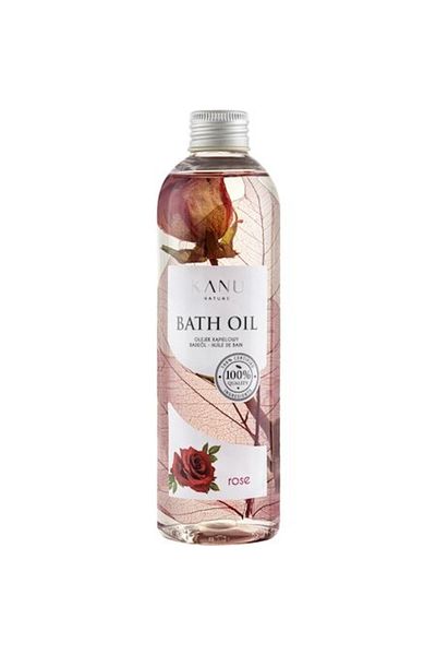 Kanu Nature Ulei de baie cu trandafiri, Kanu Nature, hidratant și regenerant, oferă strălucire și o piele netedă, 250 ml