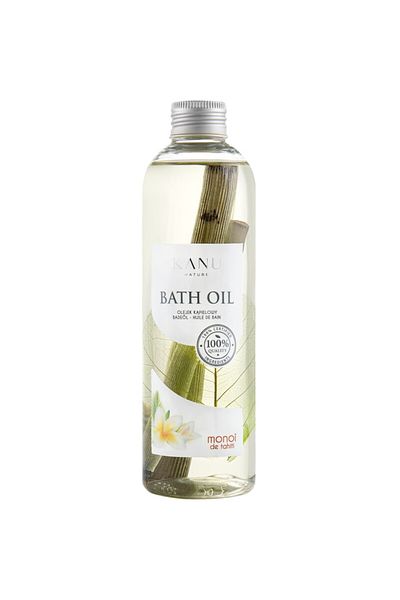 Kanu Nature Ulei de baie Monoi de Tahiti, Kanu Nature, hidratant, regenerant, strălucitor, piele mătăsoasă, 250 ml