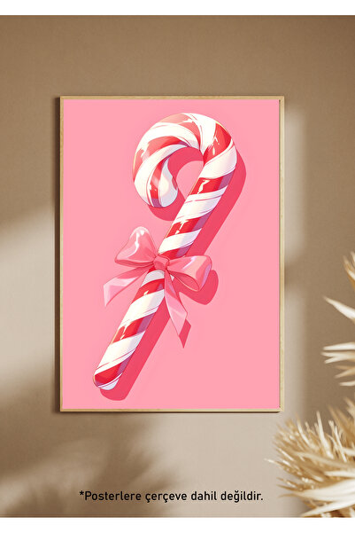 One Little Happiness Αφίσα PINK CANDY Αισθητική αφίσα τοίχου, αφίσα χωρίς πλα...