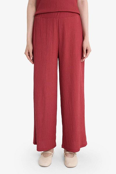 DeFacto Flexible Waisted Straight Leg Wrap-Around Capri Pants F6166Ax25Sm