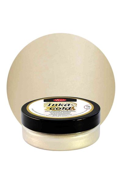 Viva Decor Inka-Gold metallic wax paint, VIVA DECOR, 62.5g Silver yellow