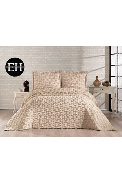 bursa çeyiz Double 3 Pcs Nordic Bedspread Set-Bed Cover Set-Pike Set Daily Dowry