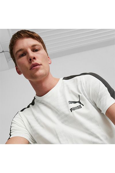 Puma Mens T7 Sport T-Shirt - White