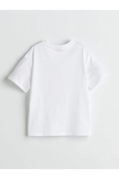 LC Waikiki Tricou pentru fete cu imprimeu New York cu gât crew