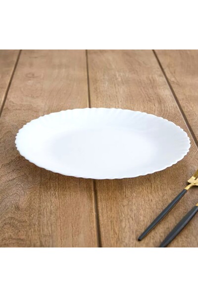 Houzi 6 Piece set Dinner plate Opal ware 26.5cm