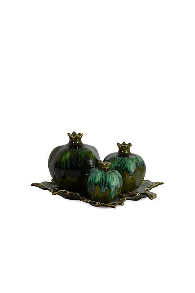 morponi Διακοσμητική Σειρά 3 τεμαχίων Pomegranate Emerald