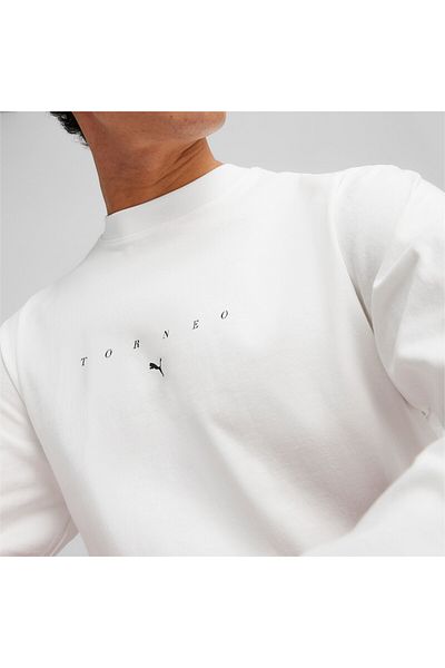 Puma Mens House of Graphics Torneo Long Sleeve T-Shirt - White