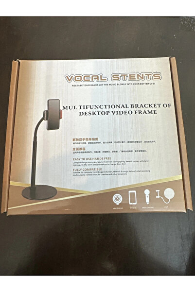 Generies دعامات صوتية متعددة الوظائف، إطار فيديو مكتبي يحمل ميكروفون الهاتف