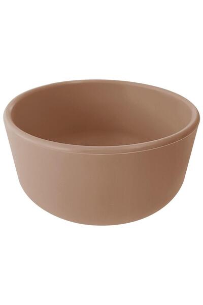 MinikOiOi Μπολ σιλικόνης Minikoioi Woody Brown, Διάμετρος 11,5 cm