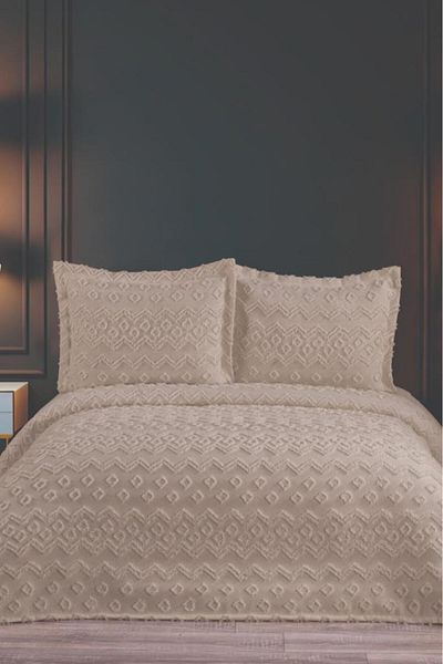 Çeyiz Diyarı Karita Soft Double Pique Set Beige