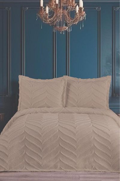 Çeyiz Diyarı Perota Soft Double Pique Set Beige