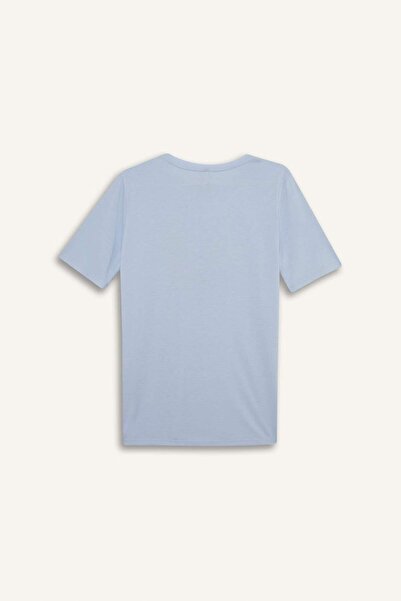 DeFacto Regular Fit Bisiklet Yaka Baskılı Kısa Kollu Tişört E1164AX25SP