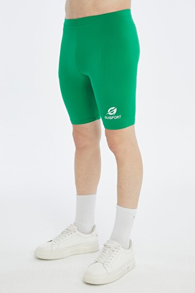 ASM SPOR Men's Men's Sports Short Leggings-Green, Breathable, Stretchy Fitness Running Leggings