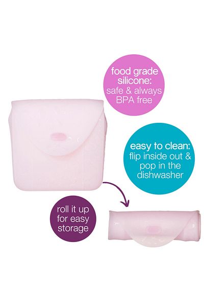 Bbox B.Box Silicone Sandwich Pocket , Reusable Silicone Pouch , Fits In Lunchbox