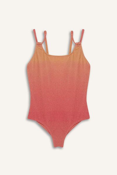 DeFacto Girl's Gradient Printed Combed Cotton Swimsuit E3538A825Hs