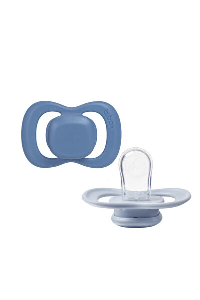 Bbox لهاية بي بوكس سيليكون، عبوة من قطعتين، بتصميم محيطي/سماء، من عمر 0 أشهر فما فوق، لهاية تقويمية ناعمة لحديثي الولادة